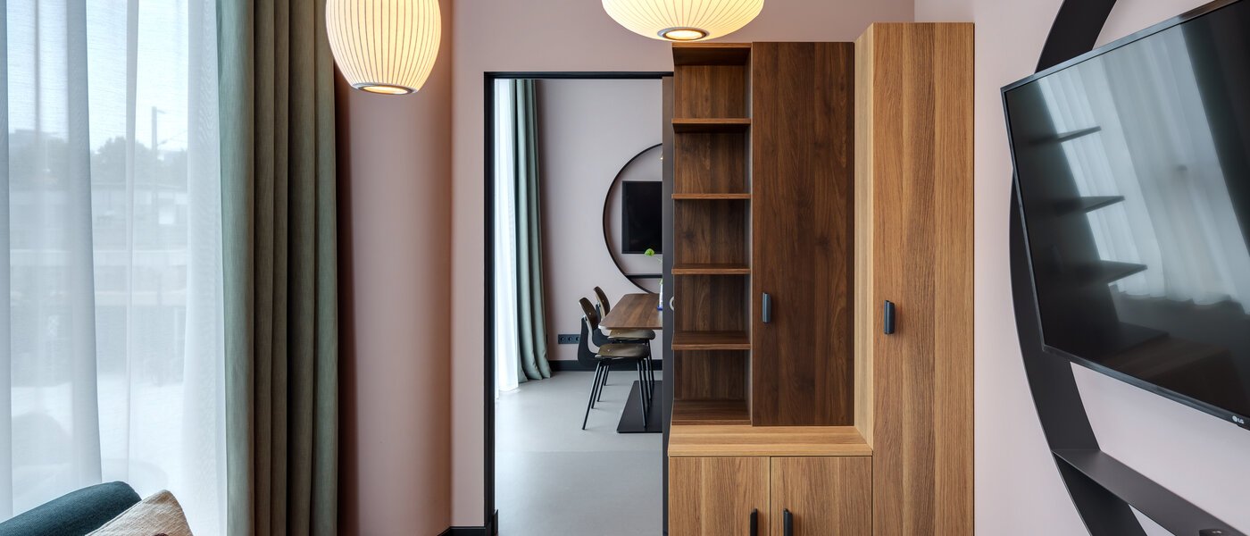 двухэтажная квартира München Neuperlach 04 гостиная 13534