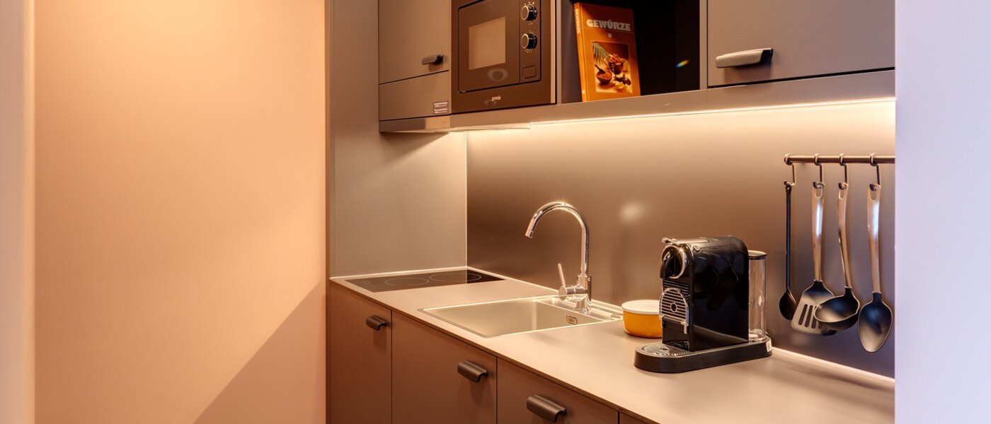 двухэтажная квартира München Neuperlach 01 кухня 13537