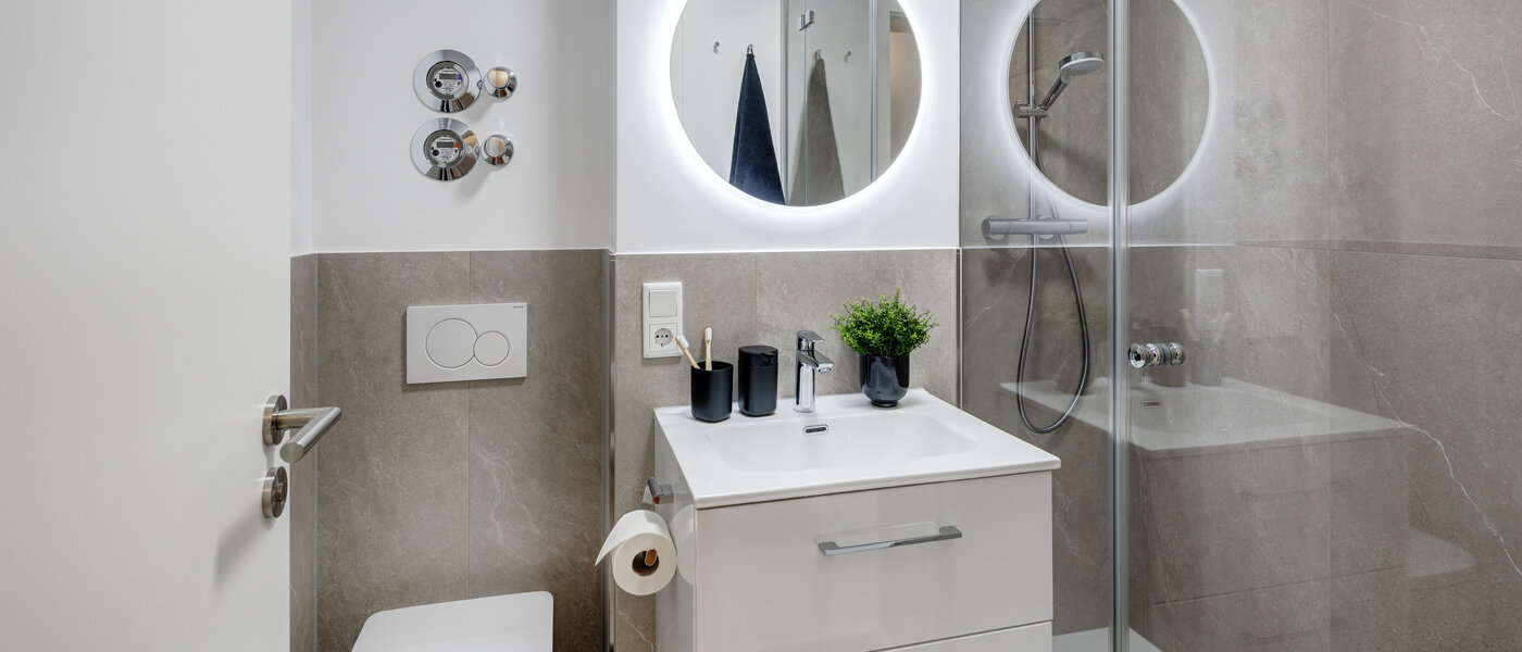 квартира München Milbertshofen 01 ванная комната 13553