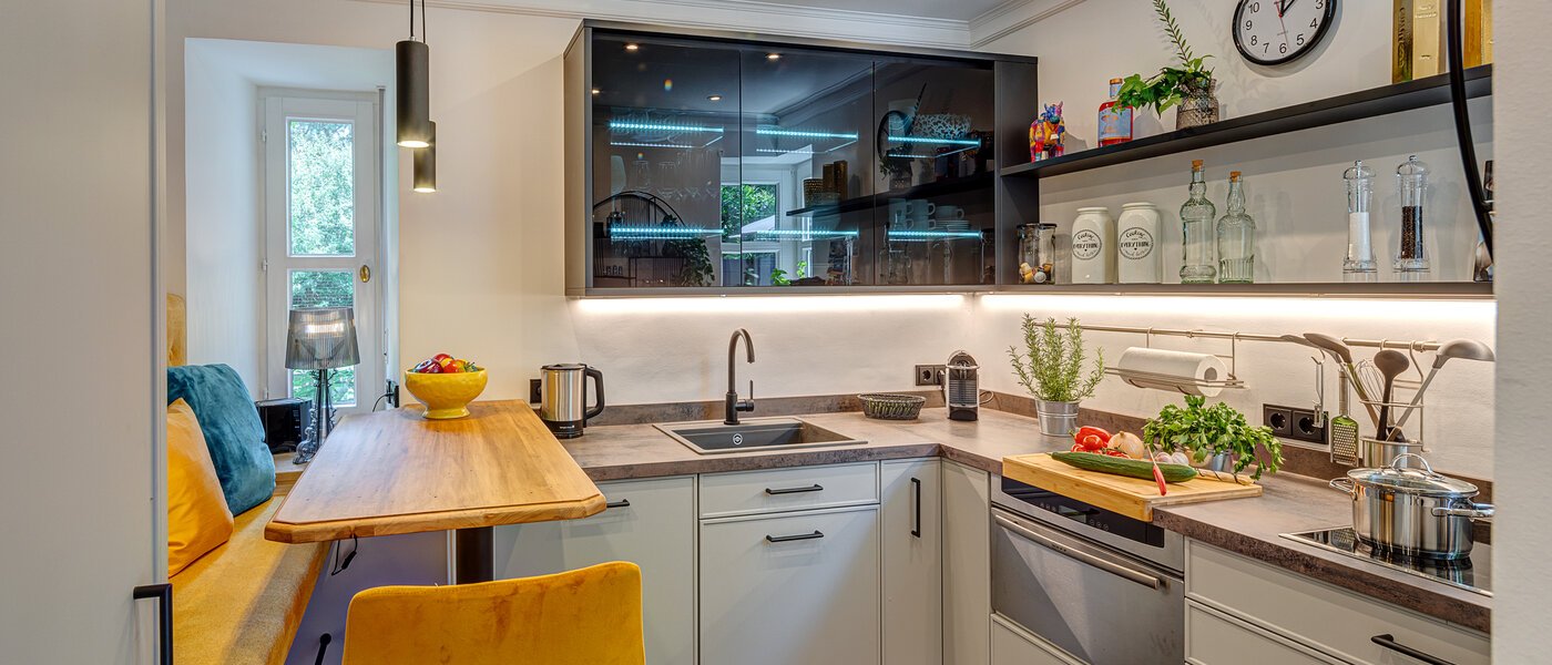 квартира München Nymphenburg 01 кухня 13556