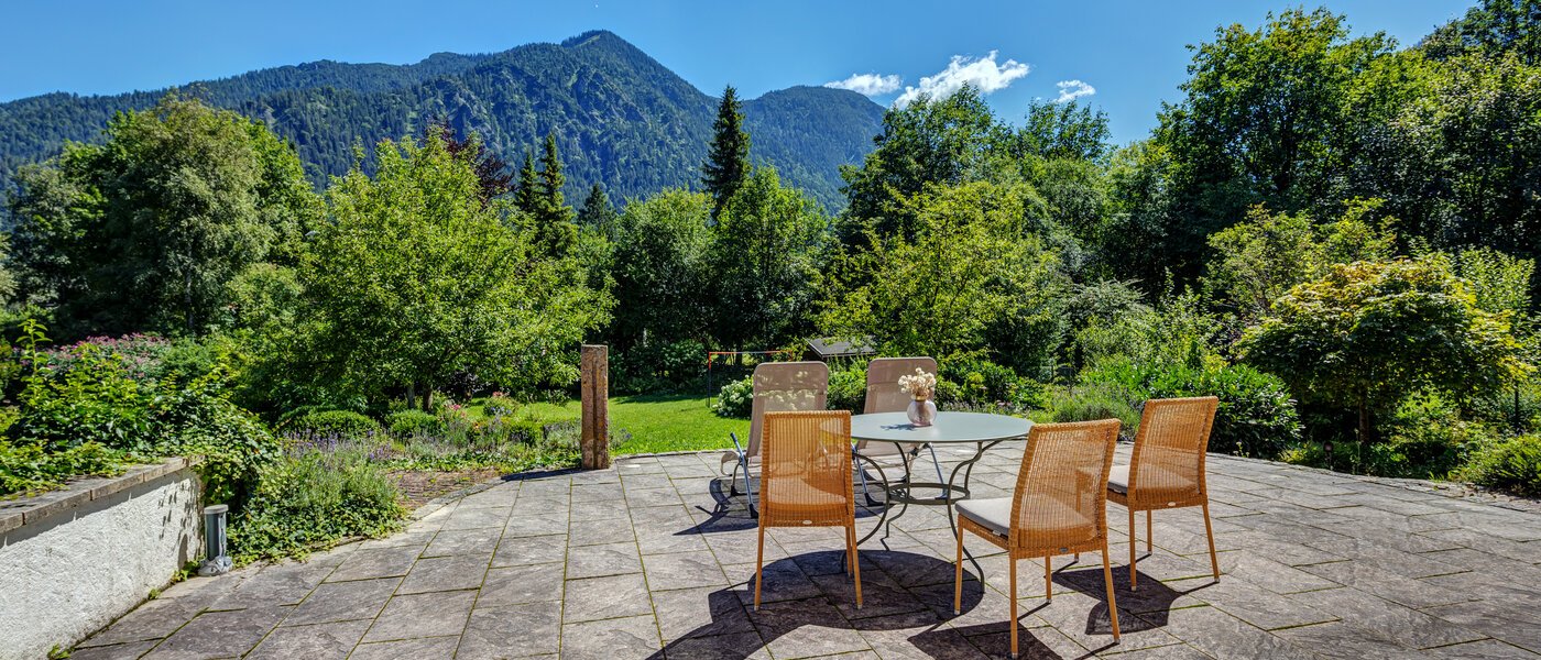 квартира с садом Schliersee 02 терраса 13576