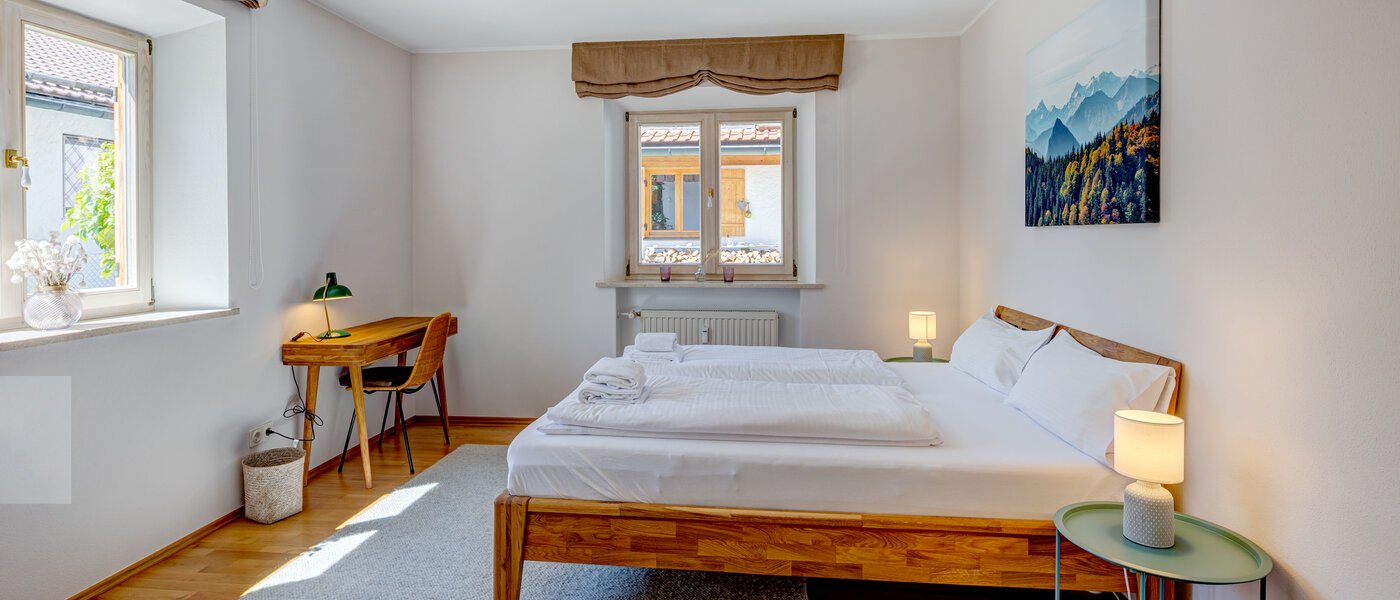 квартира с садом Schliersee 01 1-я спальная комната 13576
