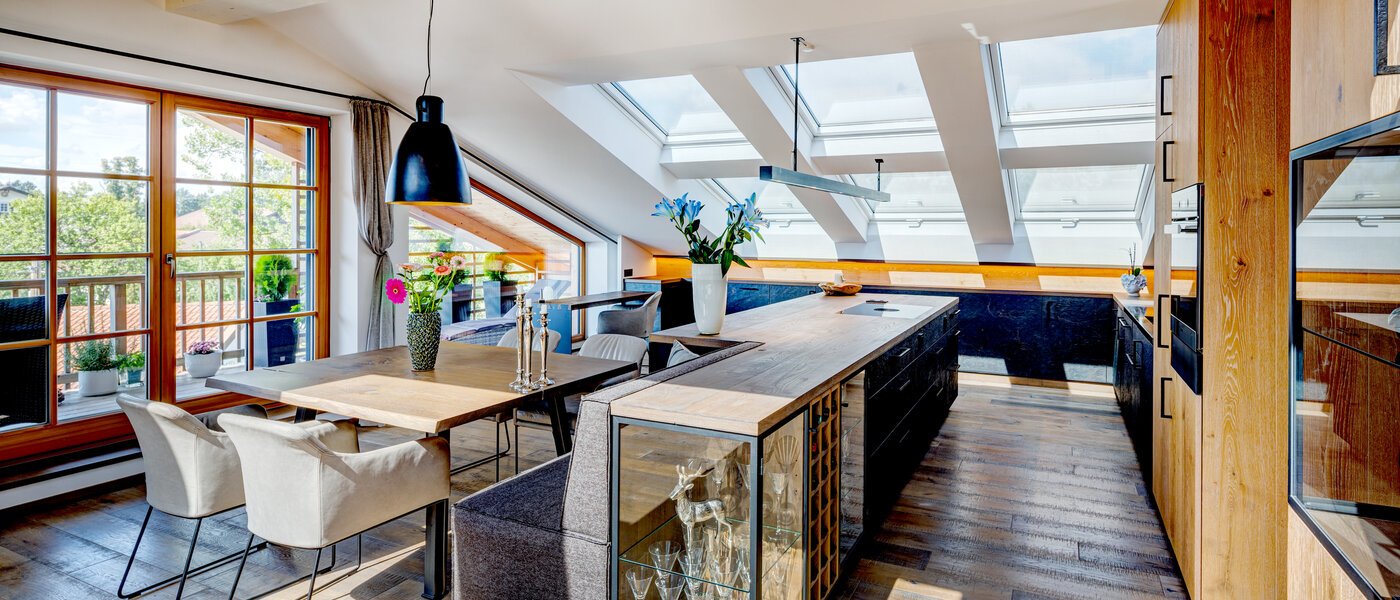 мансардная квартира Holzkirchen 02 кухня 13582