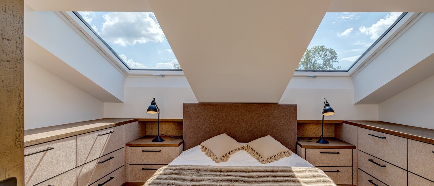 мансардная квартира Holzkirchen 01 спальная комната 13582