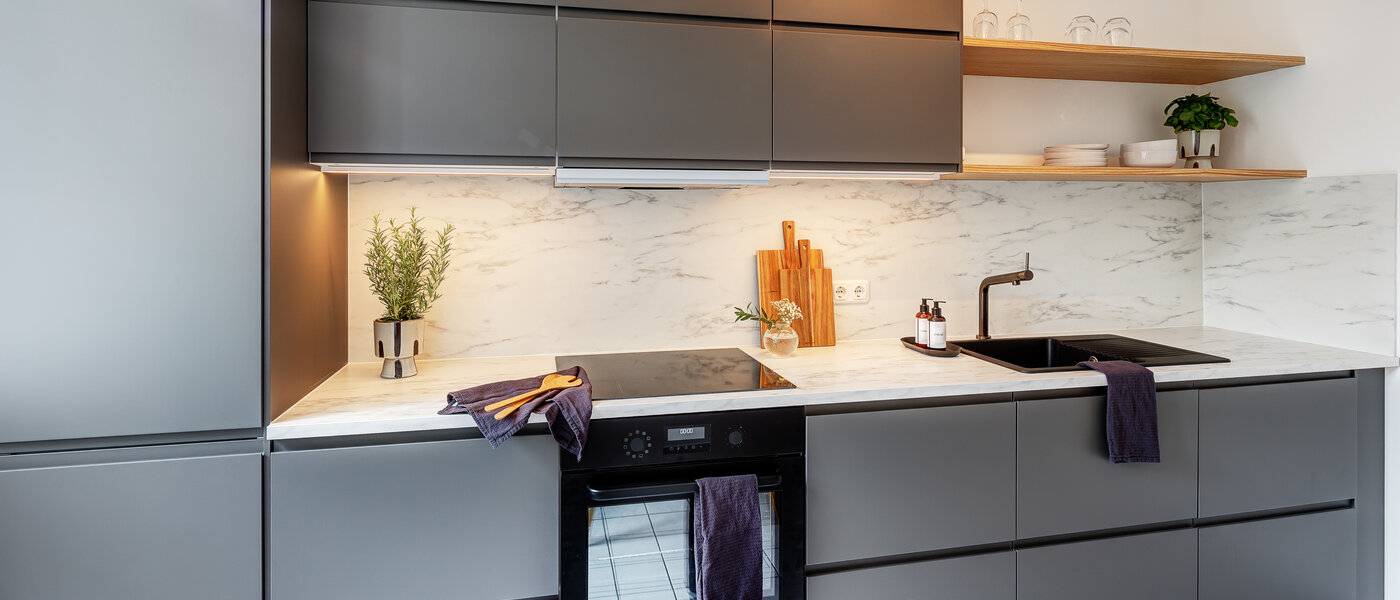 квартира München Lehel 02 кухня 13583