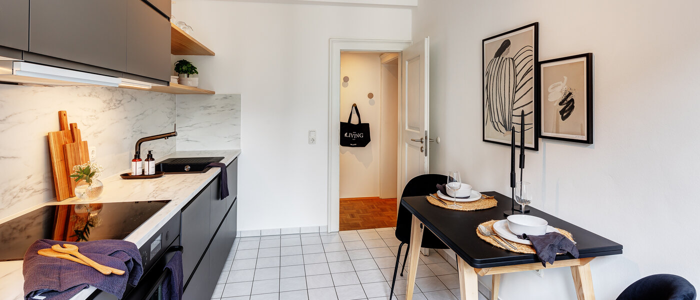 квартира München Lehel 04 кухня 13583