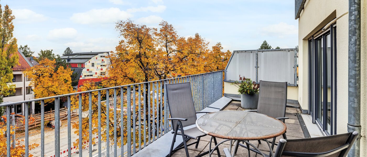 квартира München Hadern 02 терраса с крышей 13587
