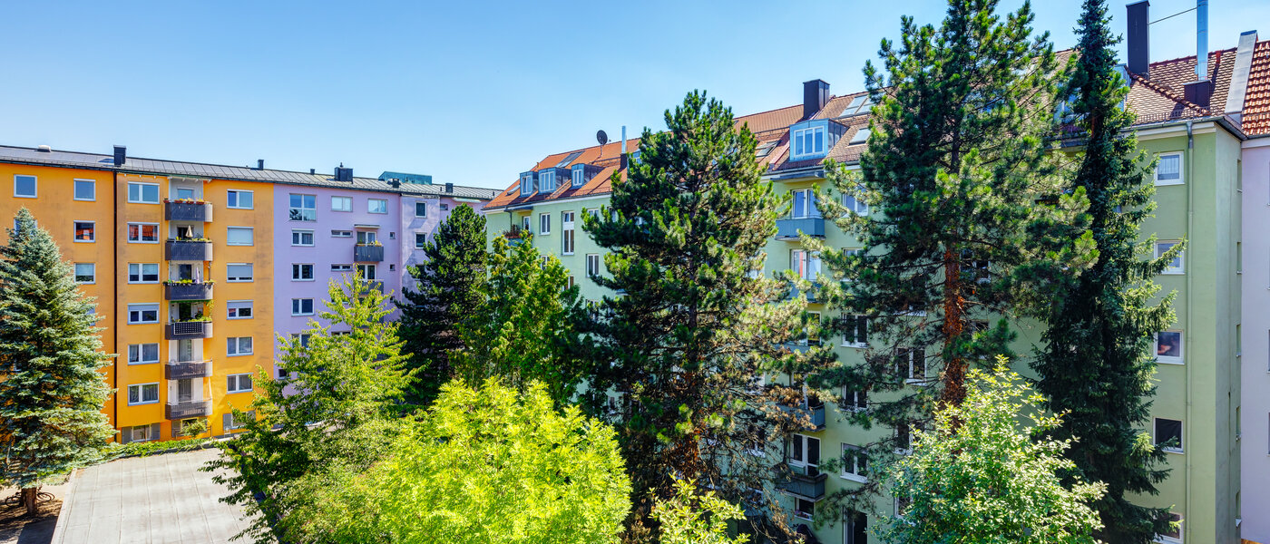 квартира München Bogenhausen 02 вид из окна 13604