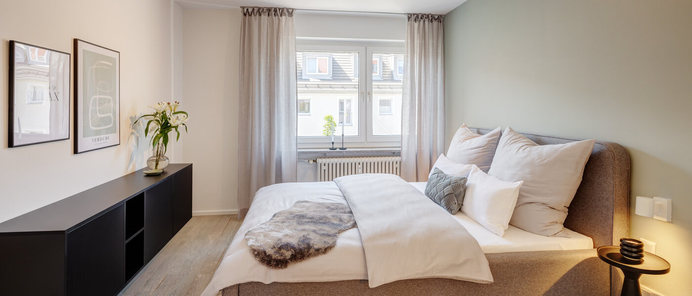 квартира München Bogenhausen 01 спальная комната 13604