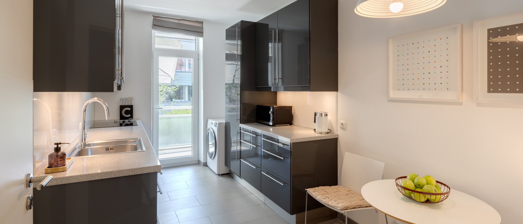 квартира München Altbogenhausen 01 кухня 13633