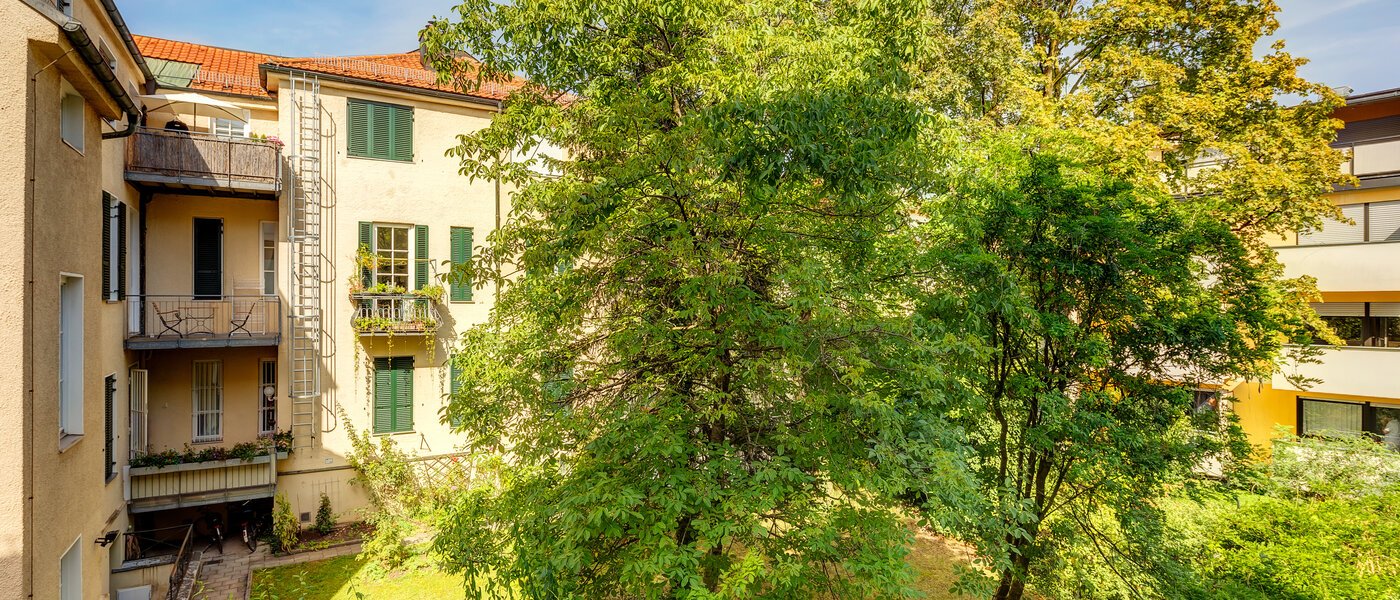 квартира München Altbogenhausen 01 вид из окна 13633