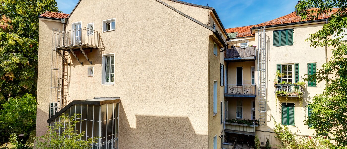 квартира München Altbogenhausen 06 вид из окна 13633