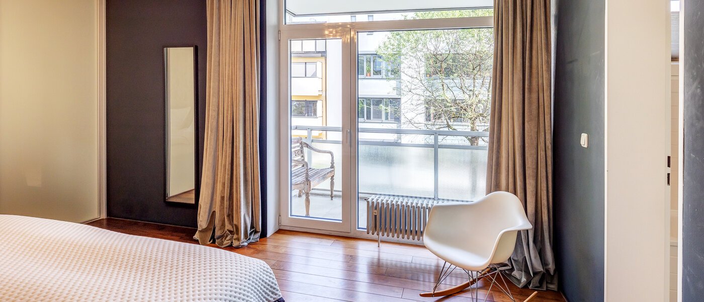 квартира München Altbogenhausen 02 спальная комната 13633