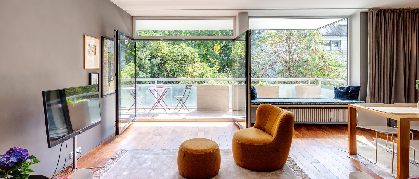 квартира München Altbogenhausen 02 гостиная 13633