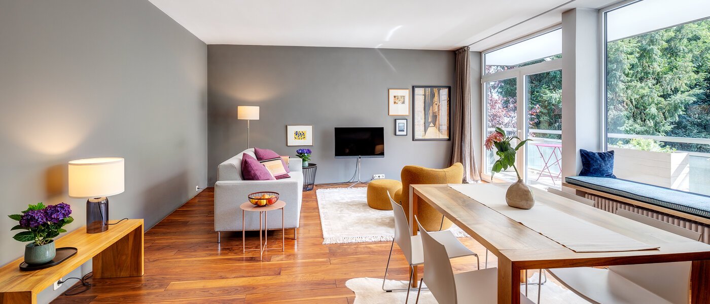 квартира München Altbogenhausen 05 гостиная 13633