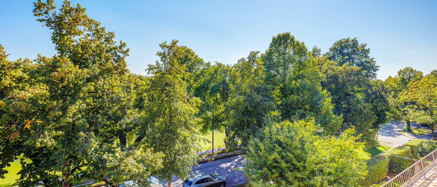 мансардная квартира München Nymphenburg 03 вид из окна 13654