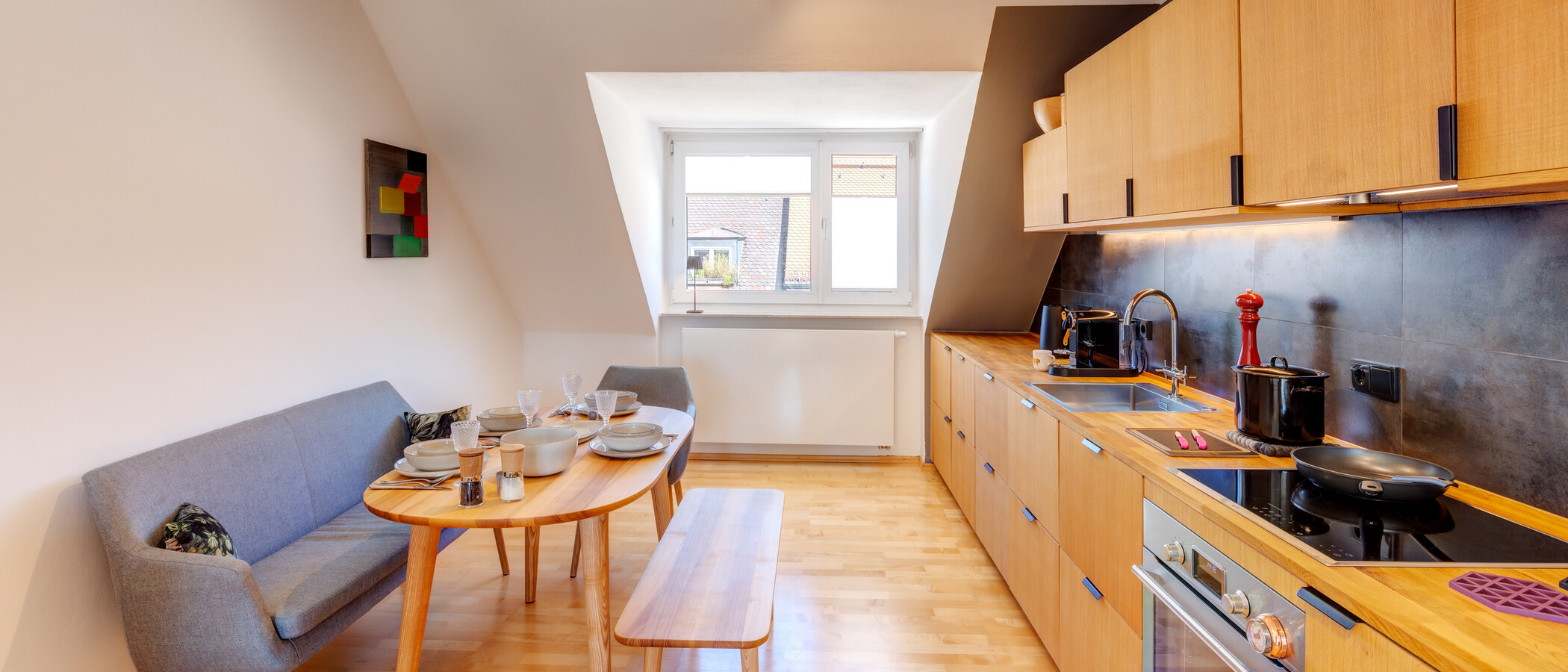 квартира München Glockenbachviertel 04 кухня 13655
