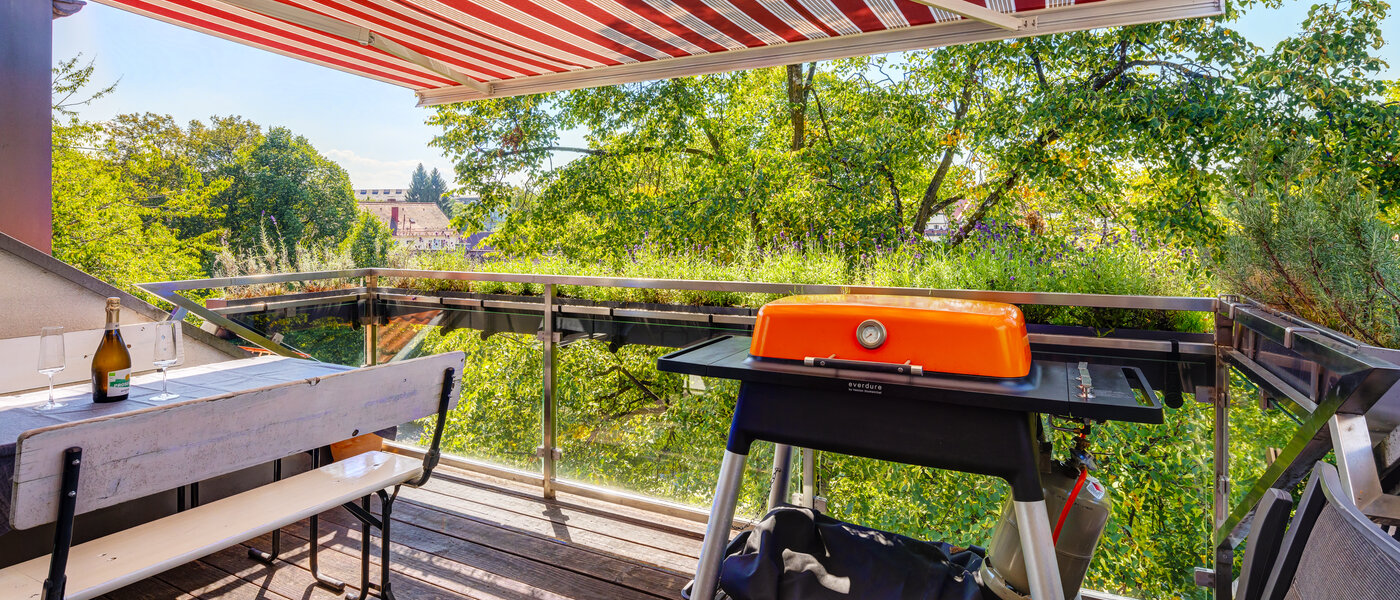 мансардная квартира München Ramersdorf 04 терраса с крышей 13657