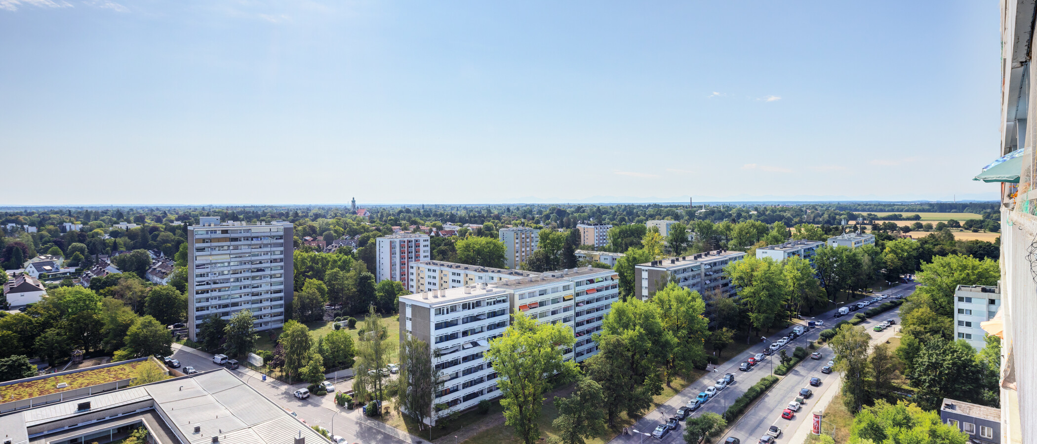 квартира München Parkstadt Solln 01 вид из окна 13660