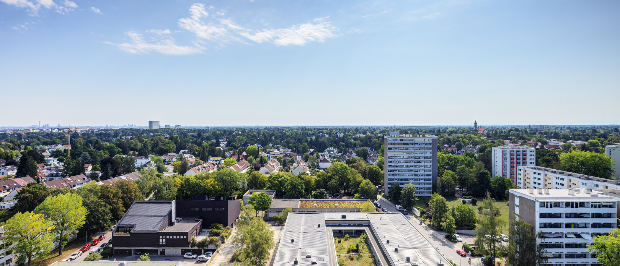 квартира München Parkstadt Solln 02 вид из окна 13660