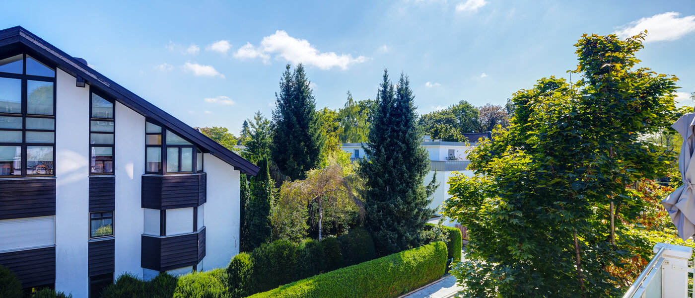 мансардная квартира München Solln 02 вид из окна 13669