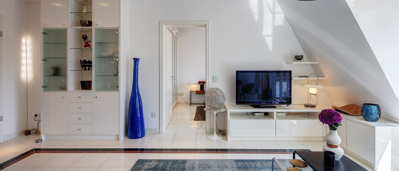 мансардная квартира München Solln 06 гостиная 13669