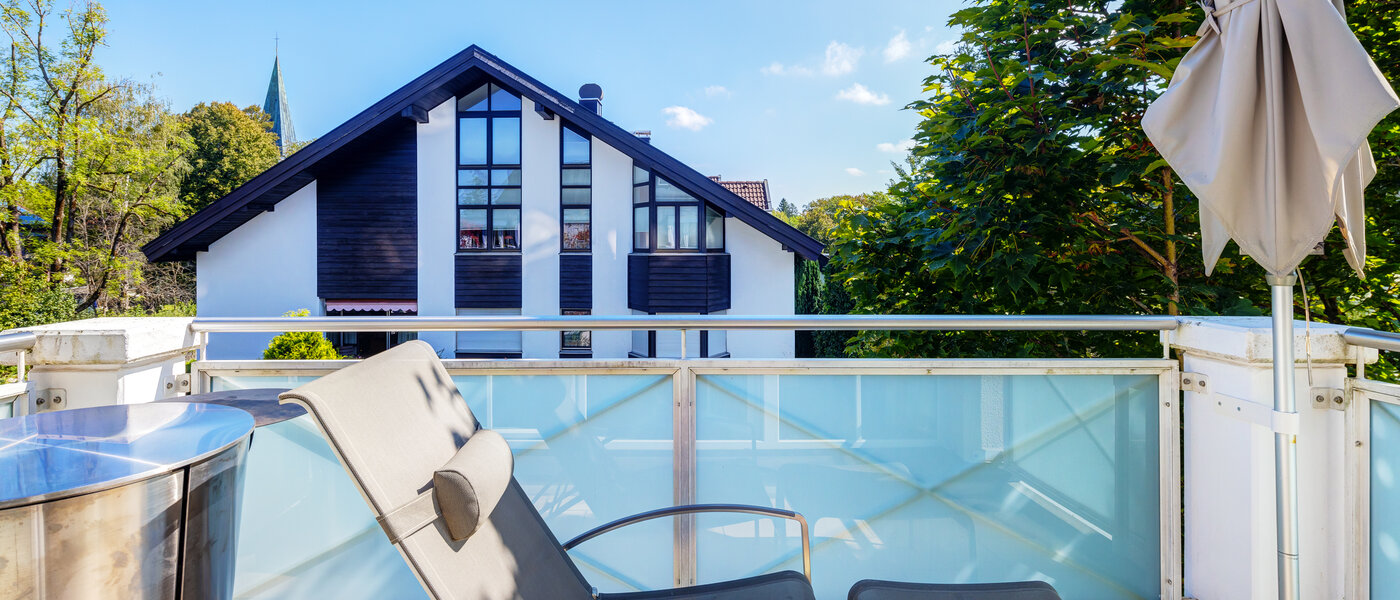 мансардная квартира München Solln 02 1-я балкон 13669