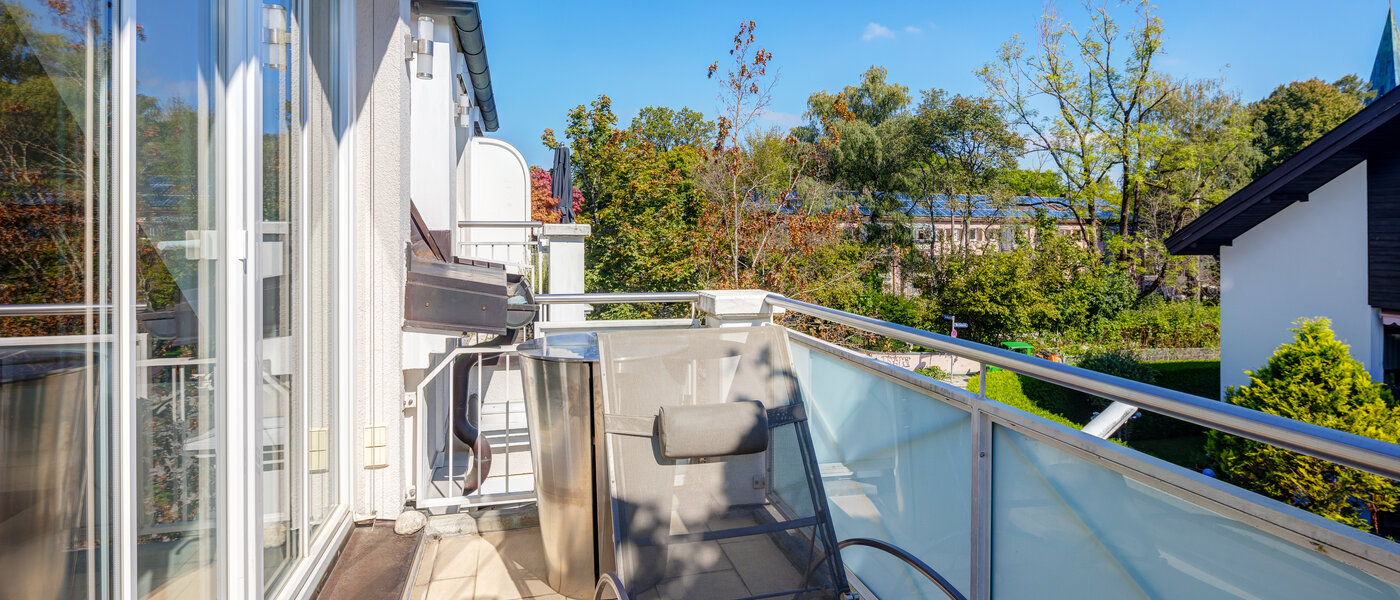 мансардная квартира München Solln 03 1-я балкон 13669