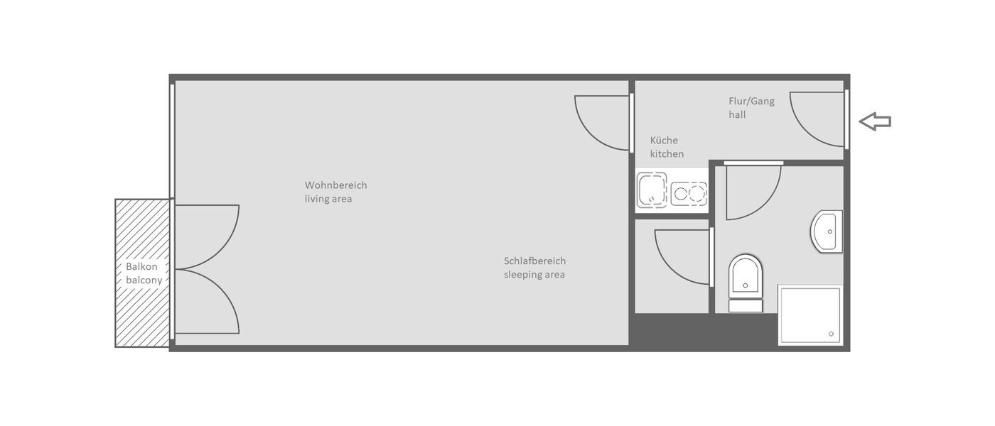 квартира Unterschleißheim 01 план этажа 13675