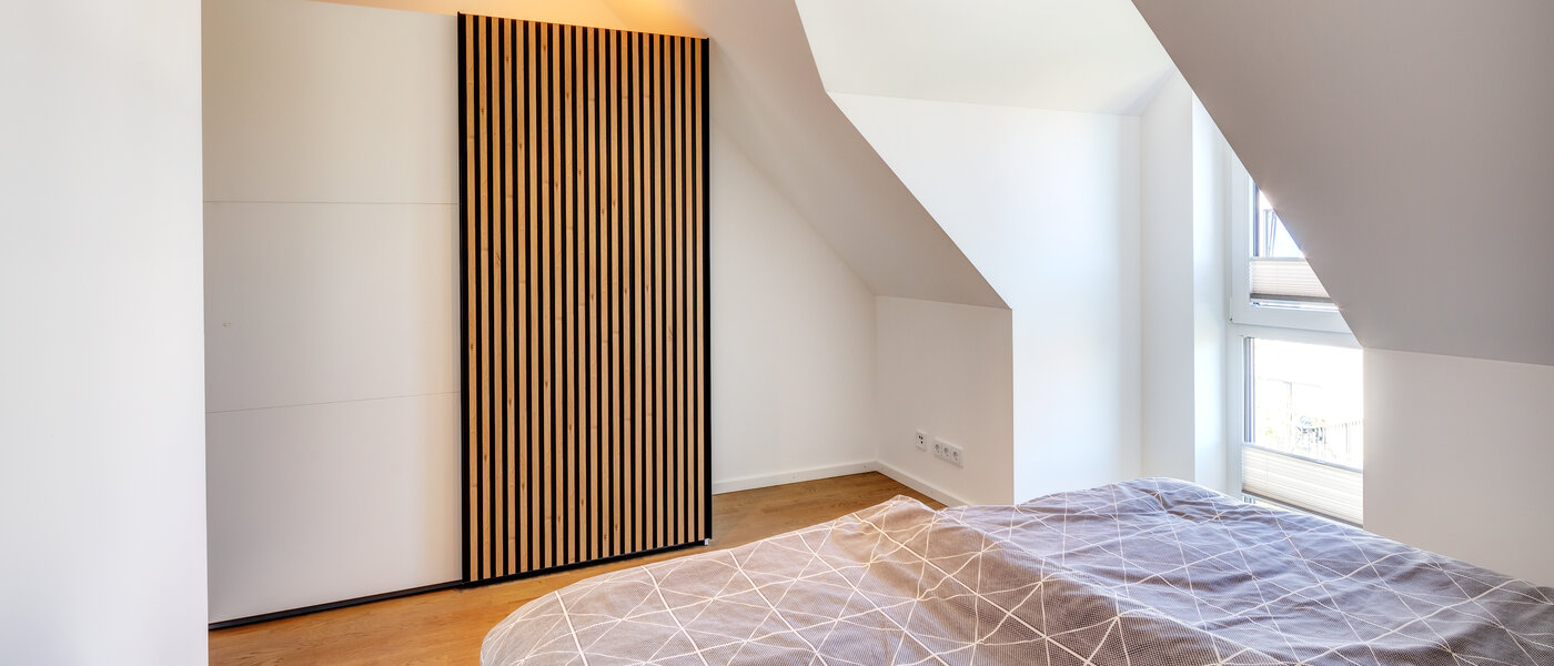 мансардная квартира Aschheim 04 спальная комната 13679