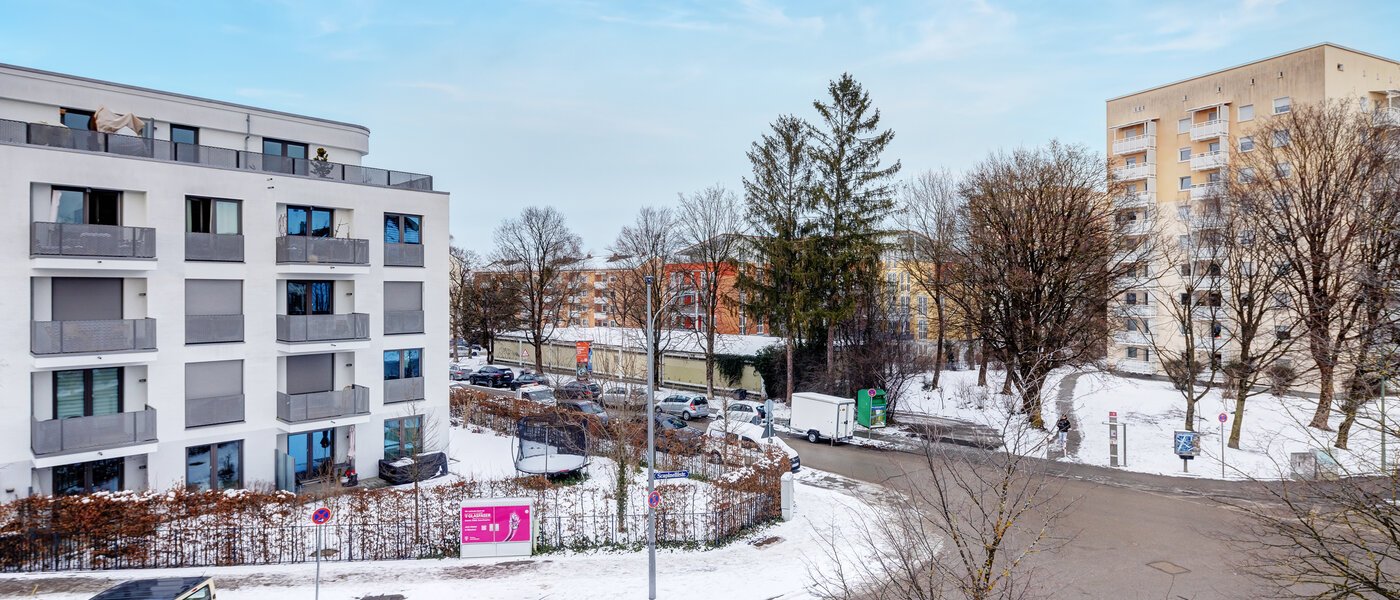 мансардная квартира München Pasing 02 вид из окна 13685