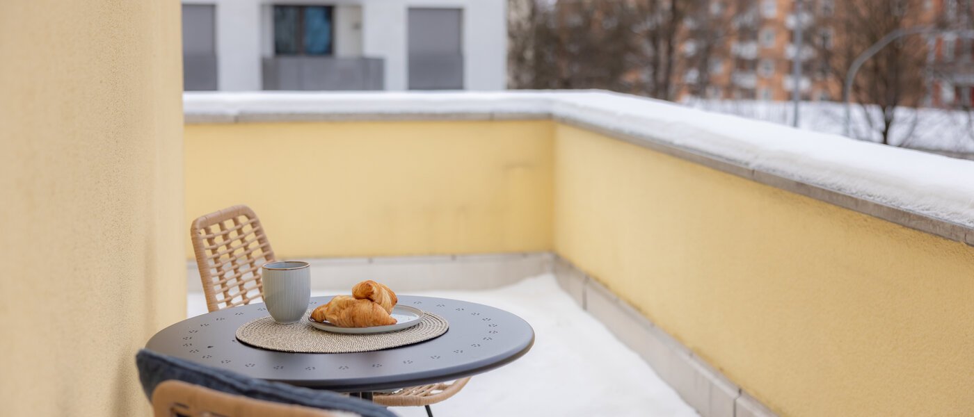 мансардная квартира München Pasing 04 терраса с крышей 13685