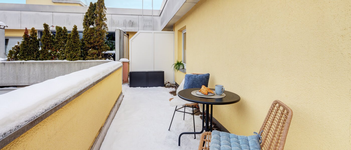 мансардная квартира München Pasing 05 терраса с крышей 13685