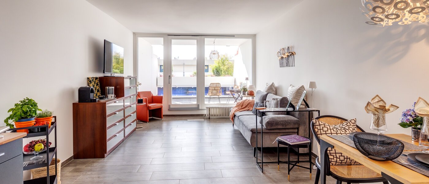 квартира München Olympiadorf 02 жилое пространство 13686