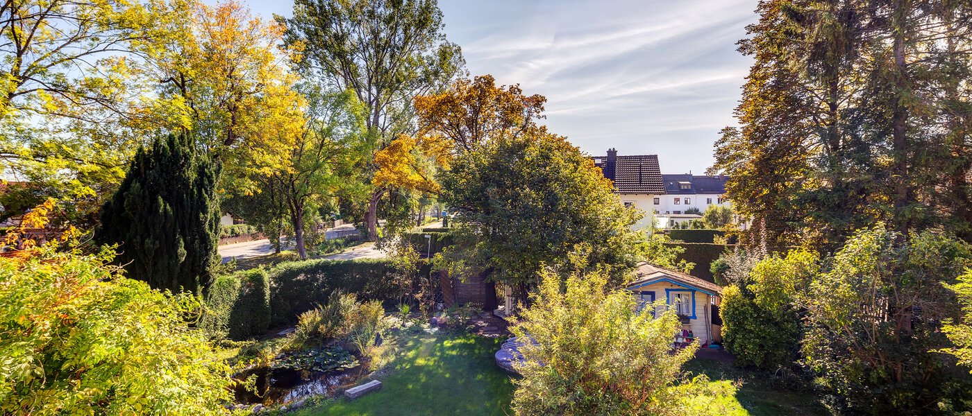 таунхаус Eichenau 01 вид из окна 13696