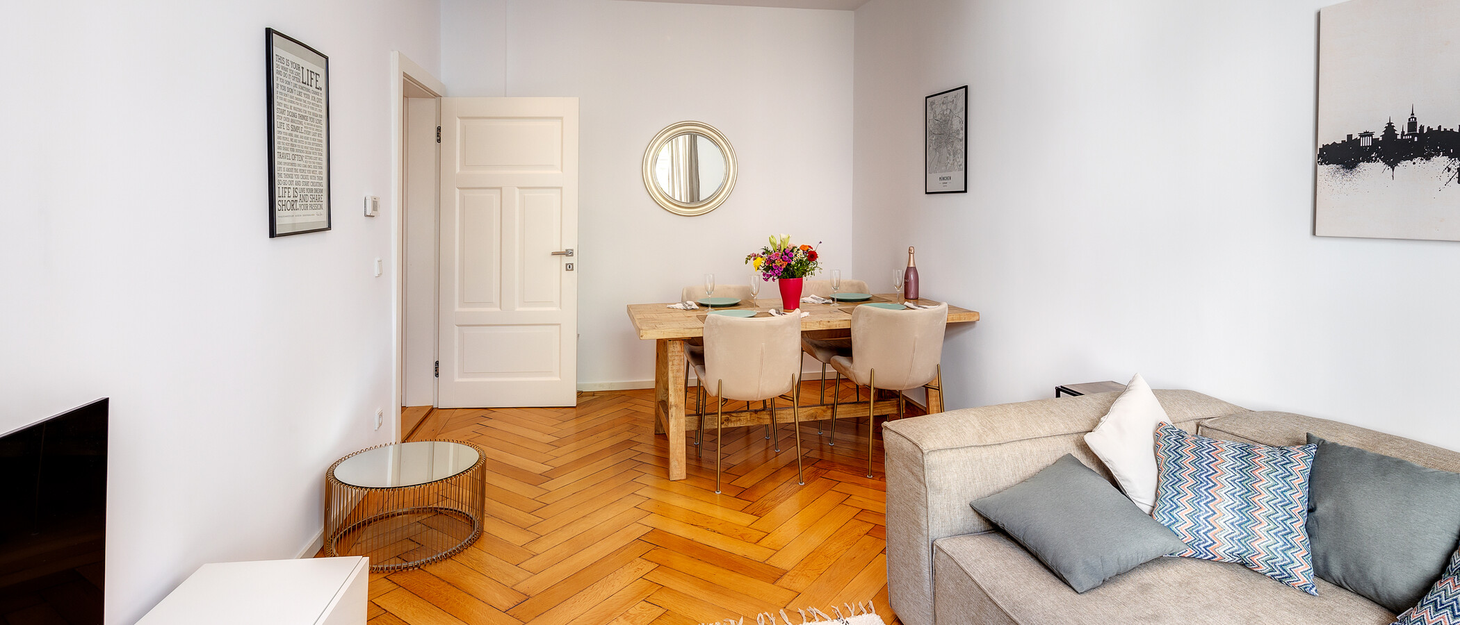 квартира München Isarvorstadt 03 жилое пространство 13699