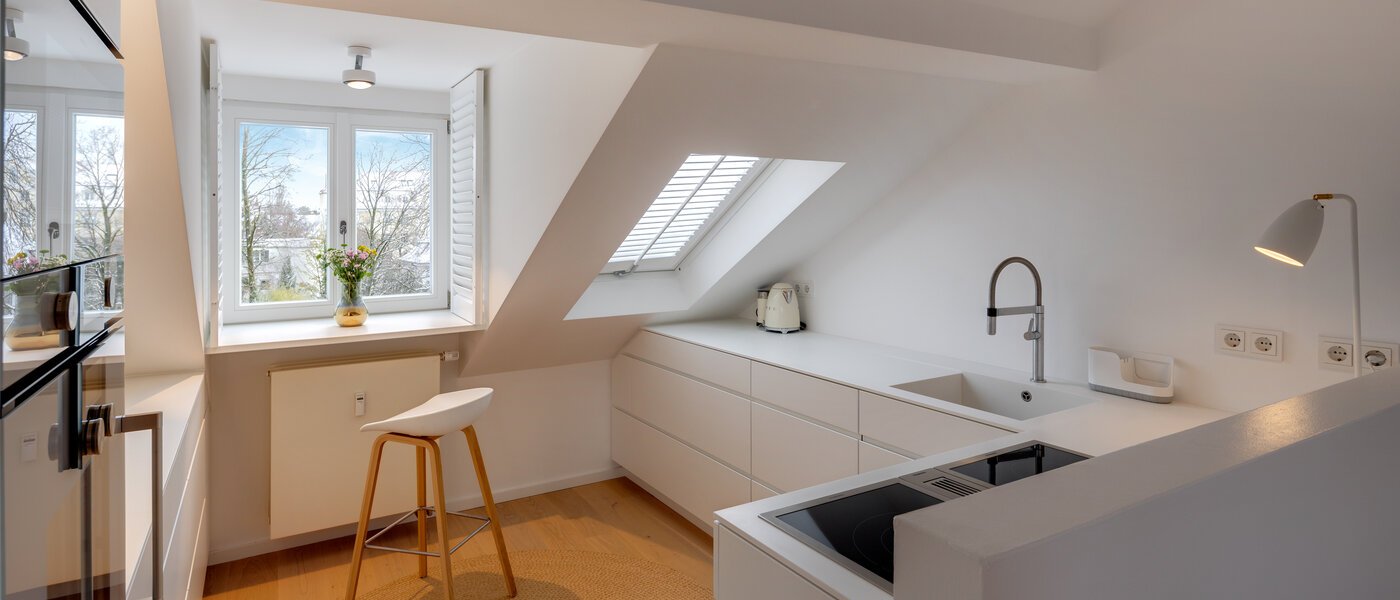 двухэтажная квартира München Altbogenhausen 01 кухня 13706