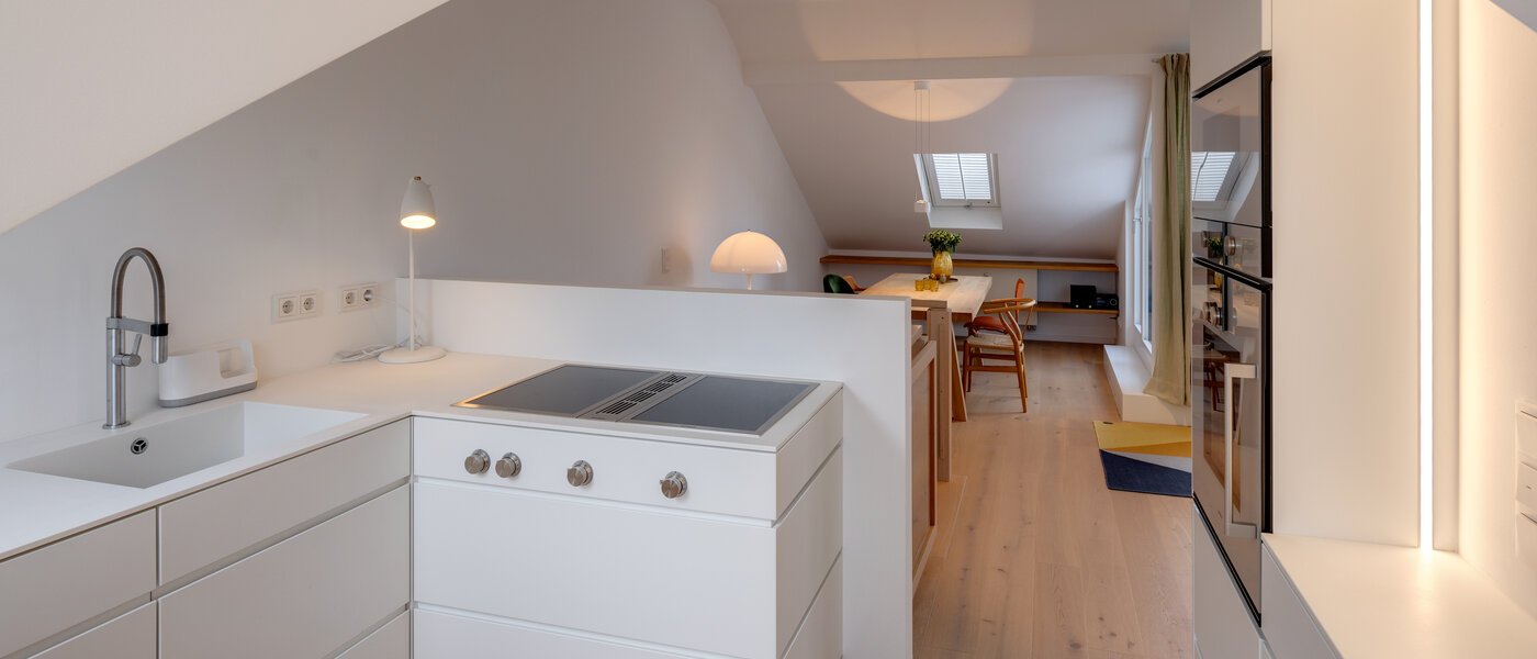 двухэтажная квартира München Altbogenhausen 04 кухня 13706