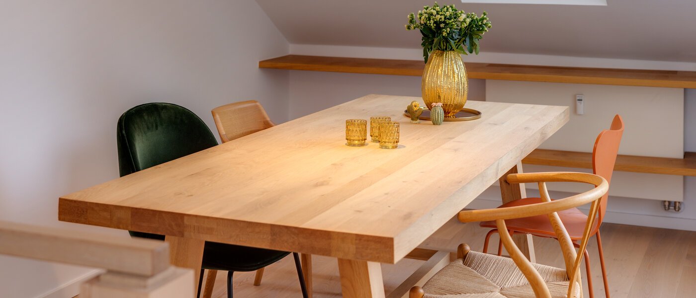 двухэтажная квартира München Altbogenhausen 02 обеденная зона 13706