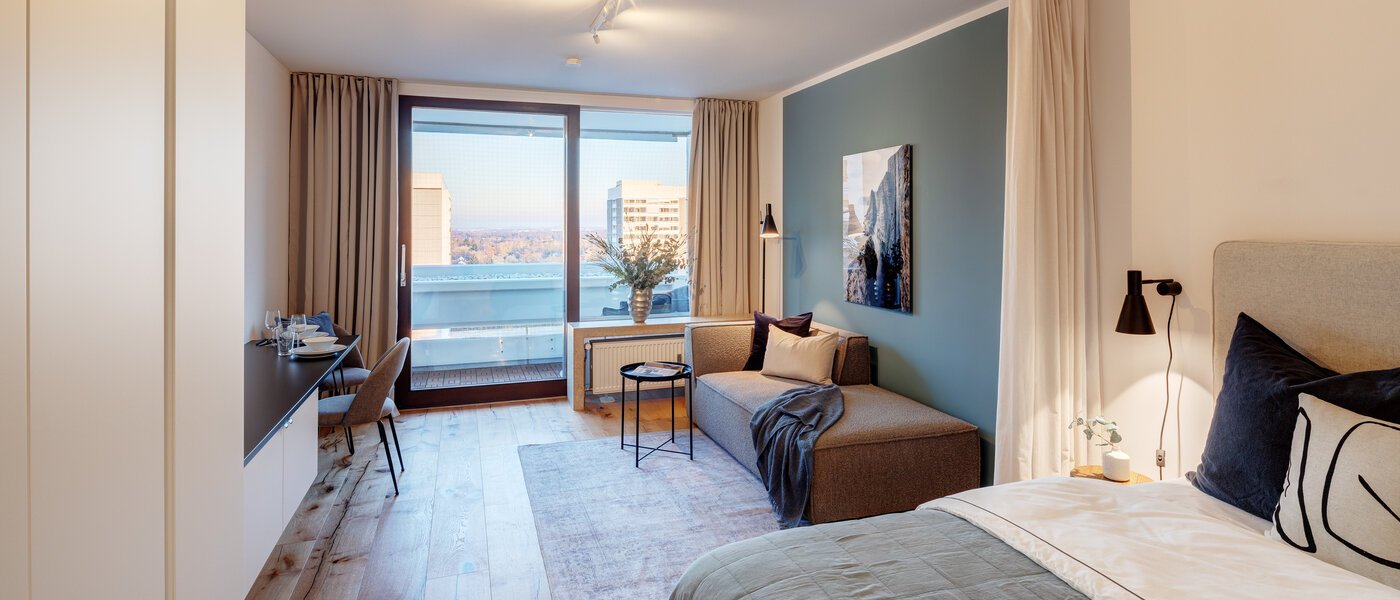 квартира München Arabellapark 01 жилое пространство 13725