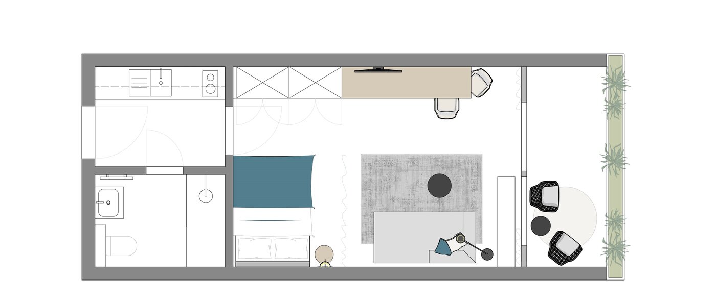 квартира München Arabellapark 01 план этажа 13725