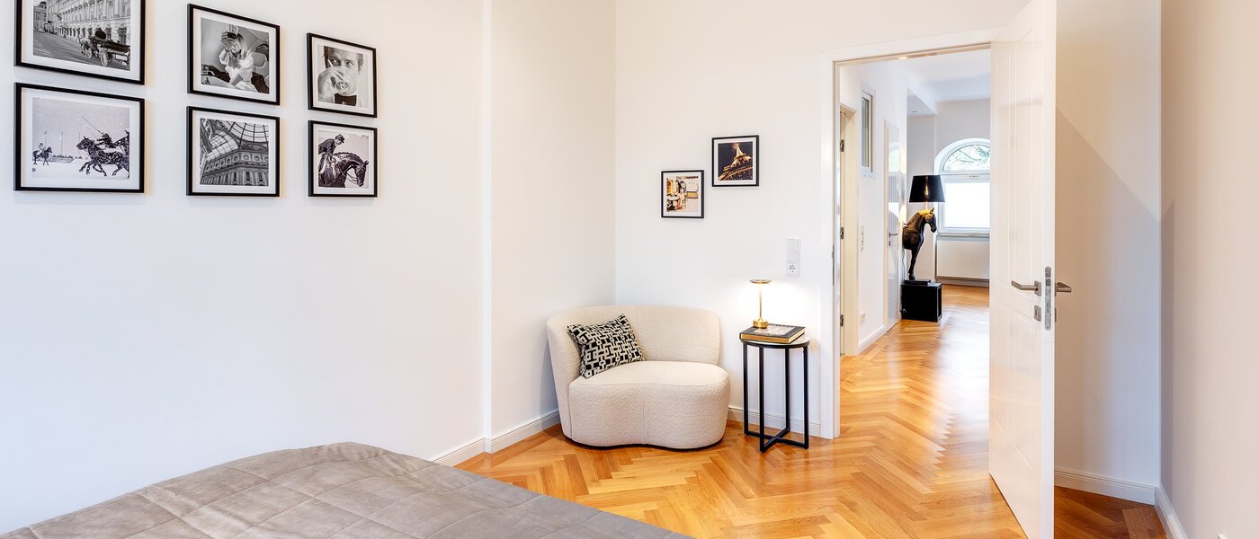 квартира München Schwanthalerhöhe 03 спальная комната 13745