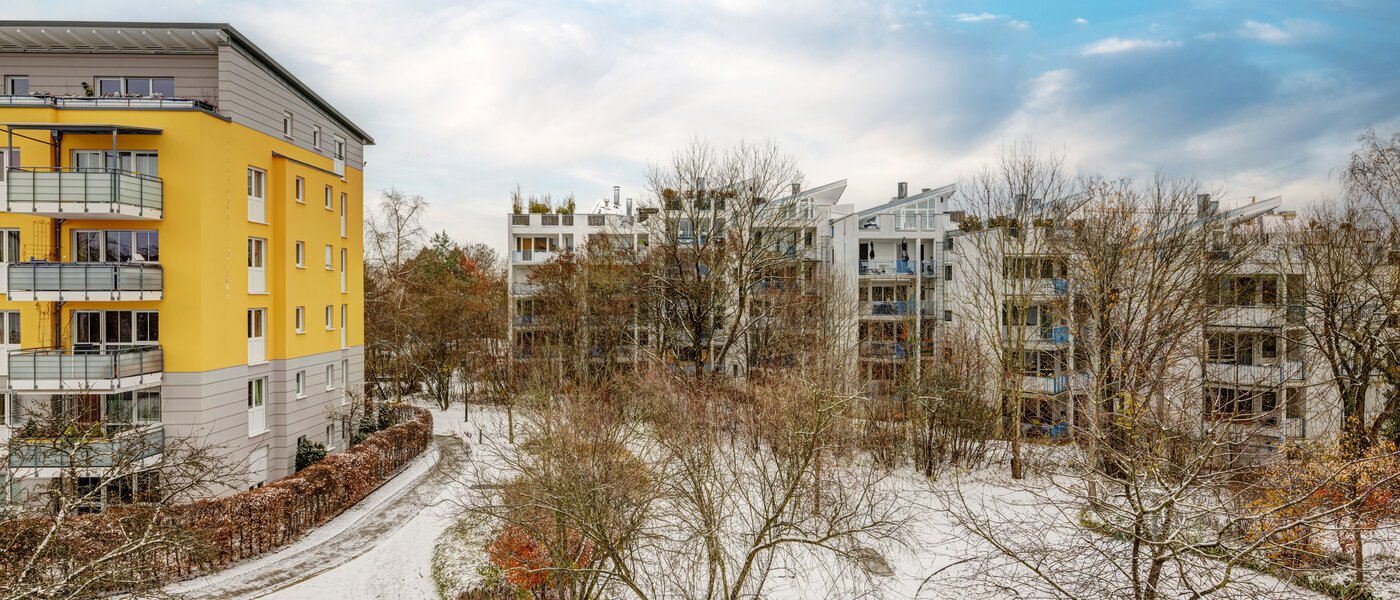 квартира München Untermenzing 01 вид из окна 13759