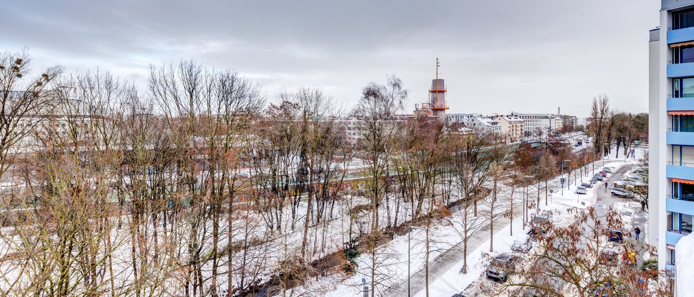 мансардная квартира München Schwabing-West 01 вид из окна 13771