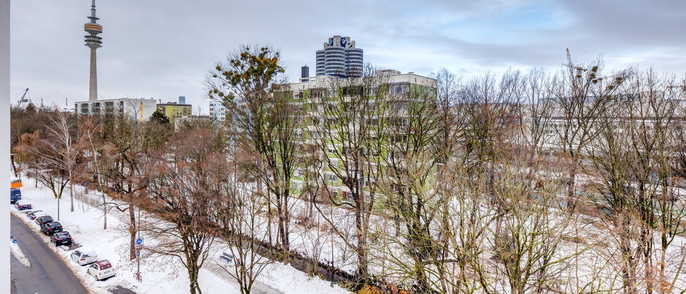 мансардная квартира München Schwabing-West 02 вид из окна 13771