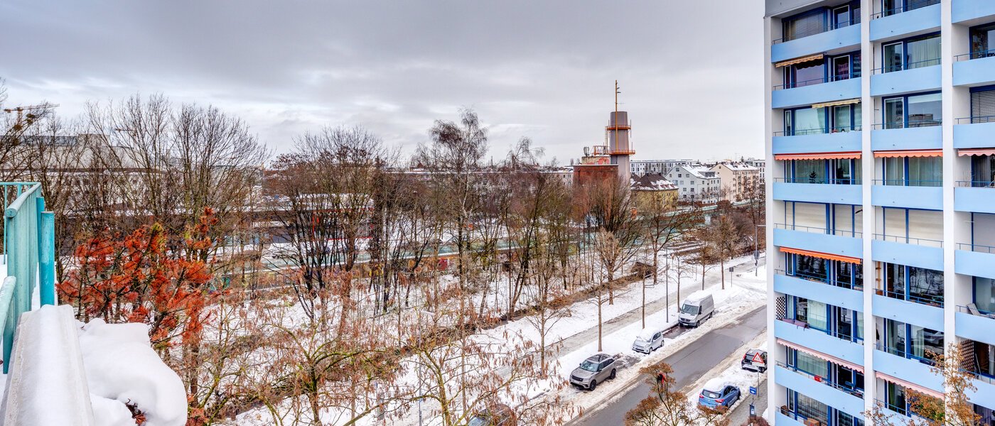 мансардная квартира München Schwabing-West 04 вид из окна 13771