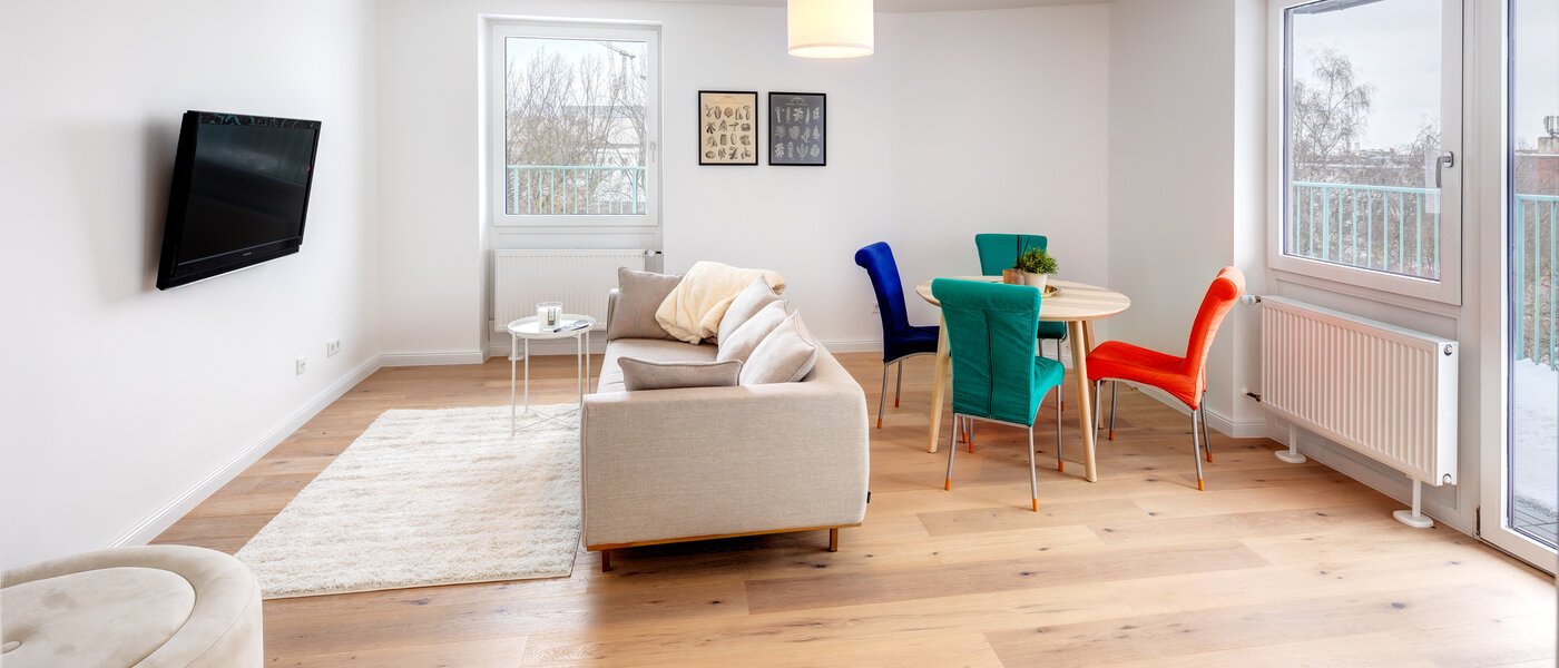 мансардная квартира München Schwabing-West 01 жилое пространство 13771