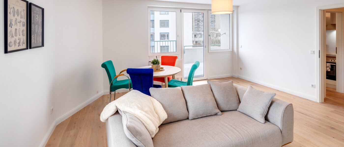 мансардная квартира München Schwabing-West 03 жилое пространство 13771