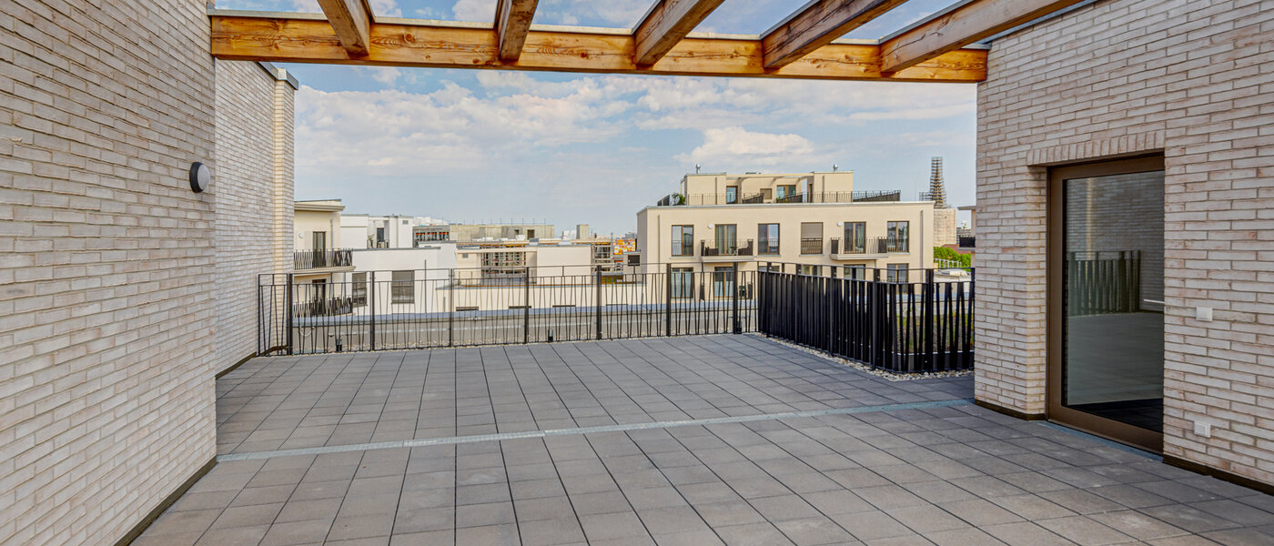 квартира München Haidhausen 03 общая терраса для жильцов дома 13772