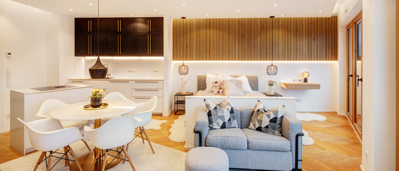 квартира München Haidhausen 01 жилое пространство 13772